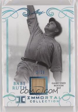 2017 Leaf Babe Ruth Immortal Collection - Game-Used Boston Bat - Blue Spectrum #BB-27 - Babe Ruth /20