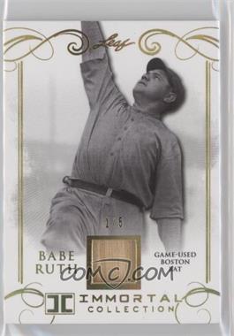 2017 Leaf Babe Ruth Immortal Collection - Game-Used Boston Bat - Gold Spectrum #BB-27 - Babe Ruth /5