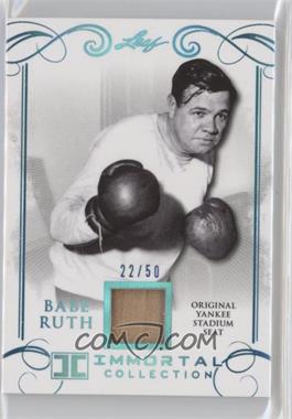 2017 Leaf Babe Ruth Immortal Collection - Yankee Stadium Seat - Blue Spectrum #YS-44 - Babe Ruth /50