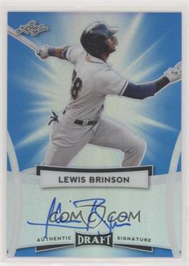 2017 Leaf Metal Draft - [Base] - Blue #BA-LB1 - Lewis Brinson /25