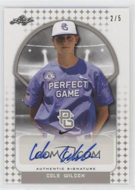 2017 Leaf Perfect Game All-American Classic - [Base] - Silver #BA-CW3 - Cole Wilcox /5