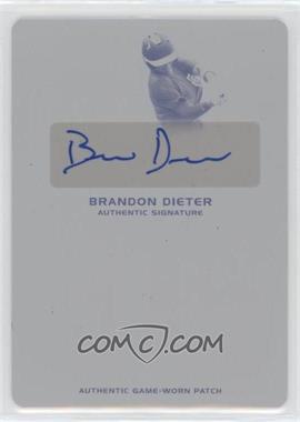 2017 Leaf Perfect Game National Showcase - Patch Auto - Printing Plate Black #PA-BD1 - Brandon Dieter /1