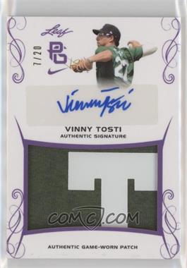 2017 Leaf Perfect Game National Showcase - Patch Auto - Purple #PA-VT1 - Vinny Tosti /20