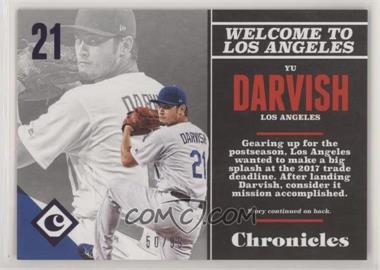 2017 Panini Chronicles - [Base] - Purple #80 - Yu Darvish /99