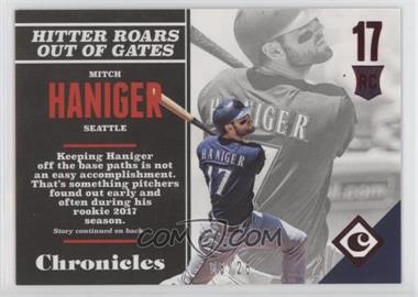 2017 Panini Chronicles - [Base] - Red #114 - Rookies - Mitch Haniger /25
