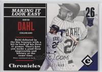 Rookies - David Dahl #/499