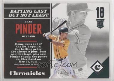 2017 Panini Chronicles - [Base] #141 - Rookies - Chad Pinder /499