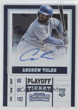 2017 Panini Chronicles - Contenders Rookie Ticket - Playoff Ticket #26 - Andrew Toles /49
