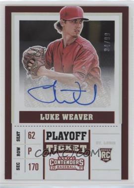 2017 Panini Chronicles - Contenders Rookie Ticket - Playoff Ticket #35 - Luke Weaver /99