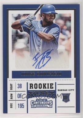 2017 Panini Chronicles - Contenders Rookie Ticket #16 - Jorge Bonifacio