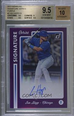 2017 Panini Chronicles - Donruss Signature Series - Purple #SS2-IH - Ian Happ /15 [BGS 9.5 GEM MINT]