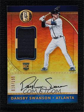 2017 Panini Chronicles - Gold Standard #29 - Rookie Jersey Autographs - Dansby Swanson /199