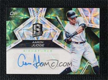 2017 Panini Chronicles - Spectra Signatures - Neon Green #SS-AJ - Aaron Judge /25