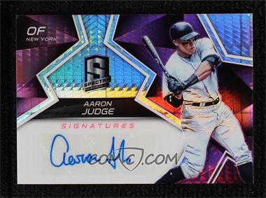 2017 Panini Chronicles - Spectra Signatures - Neon Pink #SS-AJ - Aaron Judge /35