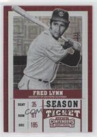 Season Ticket - Fred Lynn (Bat Over Shoulder) #/10