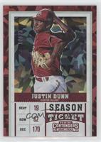 Season Ticket - Justin Dunn (Jersey Number Not Visible) #/23
