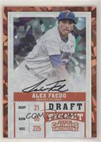 RPS Draft Ticket Autograph - Alex Faedo (White Jersey) #/23