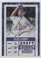 RPS Draft Ticket Autograph - Alex Lange (Throwing) #/23