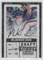 RPS Draft Ticket Autograph Variation - Mackenzie Gore (Leg Raised) #/23