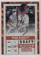 RPS Draft Ticket Autograph - Adam Haseley (Batting) #/23