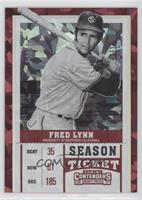 Season Ticket - Fred Lynn (Bat Over Shoulder) #/23