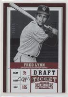 Fred Lynn (Bat Over Shoulder) #/99