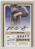 RPS Draft Ticket Autograph - Kyle Wright (Front Jersey Number Visible)