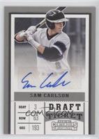Draft Ticket Autograph - Sam Carlson [EX to NM]