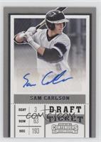 Draft Ticket Autograph - Sam Carlson