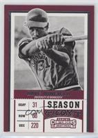 Season Ticket Variation - Dave Winfield (Black and White)