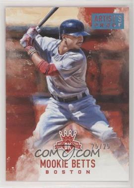 2017 Panini Diamond Kings - [Base] - Artist's Proof Blue #54.2 - Mookie Betts (Wide Stance) /25