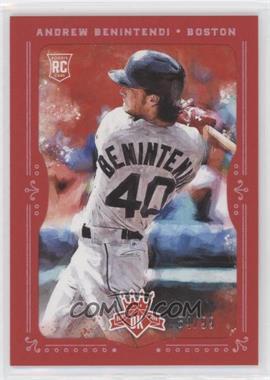 2017 Panini Diamond Kings - [Base] - Red Framed #131.1 - Rookies - Andrew Benintendi (White Jersey) /99