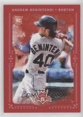 2017 Panini Diamond Kings - [Base] - Red Framed #131.1 - Rookies - Andrew Benintendi (White Jersey) /99