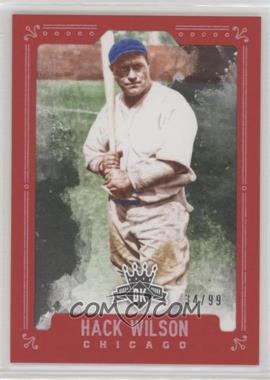 2017 Panini Diamond Kings - [Base] - Red Framed #39.2 - Hack Wilson (Posed with Bat on Right Shoulder) /99