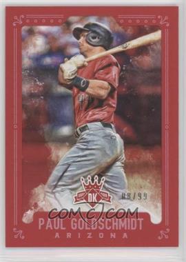 2017 Panini Diamond Kings - [Base] - Red Framed #51 - Paul Goldschmidt /99