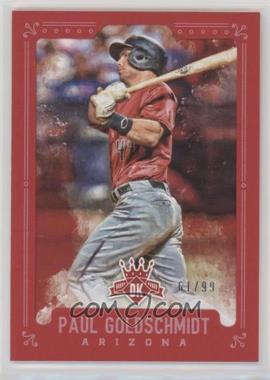 2017 Panini Diamond Kings - [Base] - Red Framed #51 - Paul Goldschmidt /99