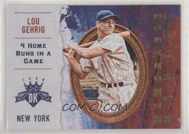 2017 Panini Diamond Kings - Memorable Moment #MM-11 - Lou Gehrig