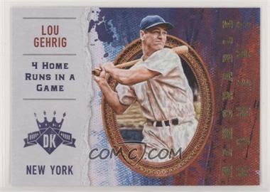 2017 Panini Diamond Kings - Memorable Moment #MM-11 - Lou Gehrig