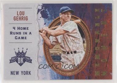 2017 Panini Diamond Kings - Memorable Moment #MM-11 - Lou Gehrig