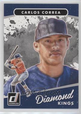 2017 Panini Donruss - [Base] - Cyan Back #11 - Diamond Kings - Carlos Correa