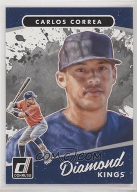 2017 Panini Donruss - [Base] - Cyan Back #11 - Diamond Kings - Carlos Correa