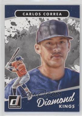 2017 Panini Donruss - [Base] - Cyan Back #11 - Diamond Kings - Carlos Correa