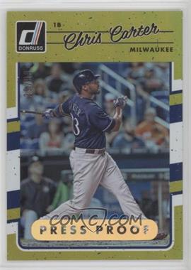 2017 Panini Donruss - [Base] - Gold Press Proof #119 - Chris Carter /99