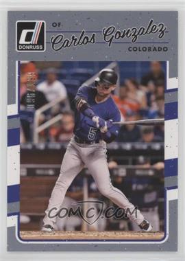 2017 Panini Donruss - [Base] - Gray Border #195 - Carlos Gonzalez /199