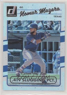 2017 Panini Donruss - [Base] - Stat Line Career #163 - Nomar Mazara /419