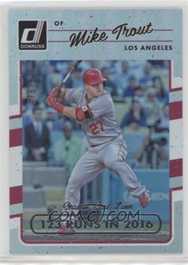 2017 Panini Donruss - [Base] - Stat Line Season #104 - Mike Trout /500