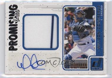 2017 Panini Donruss - Promising Pros Materials Signatures #PPMS-WC - Willson Contreras