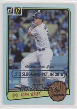 2017 Panini Donruss - Retro 1983 - Stat Line Season #RV-18 - Corey Seager /500