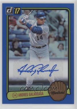 2017 Panini Donruss - Retro 1983 Signatures - Blue #RS-AG - Andres Galarraga /99