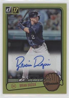 2017 Panini Donruss - Retro 1983 Signatures - Gold #RS-BD - Brian Dozier /25